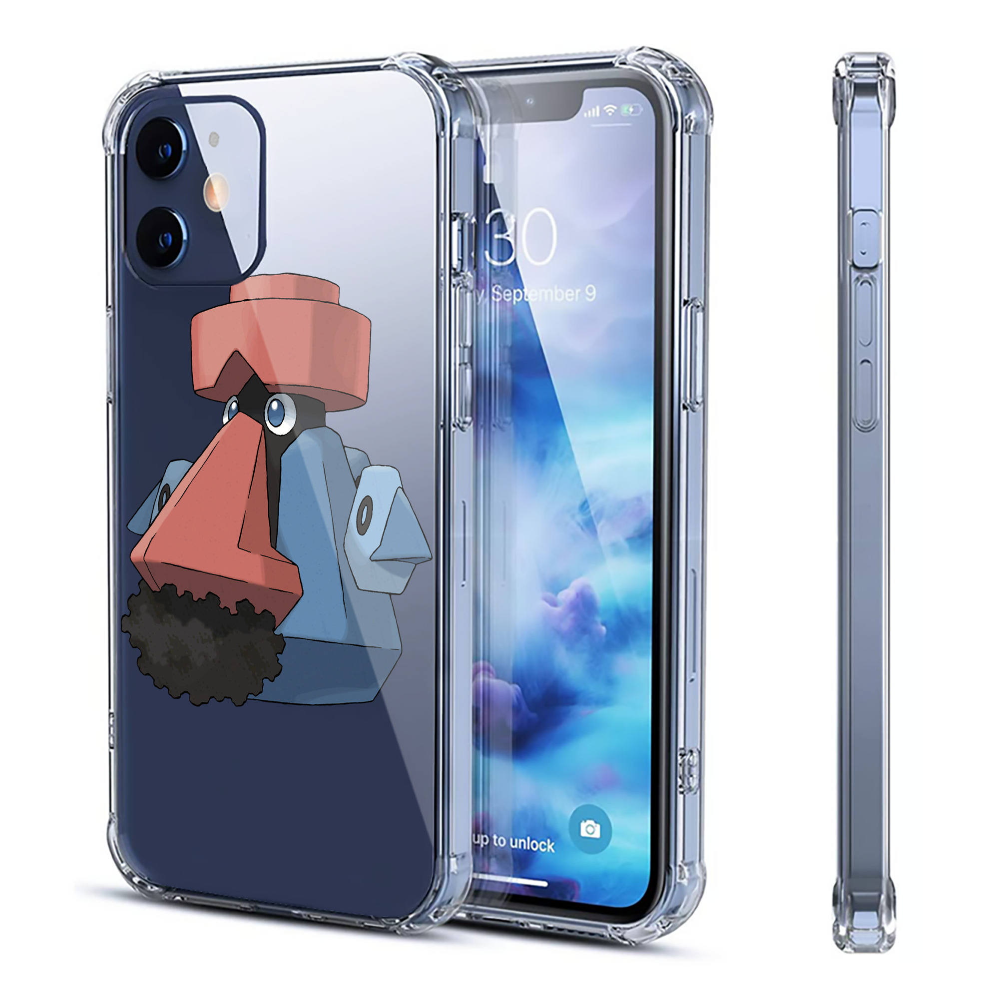 （画像用） ポケットモンスター Pokémon 【iPhone 12シリーズ対応】透明スマホケース（クリアソフトケース）